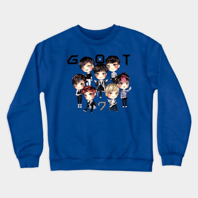 got7 full personel boyband Crewneck Sweatshirt by fooballmayfield